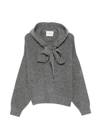 Closed Grey Bow Detail Knitted Sweater