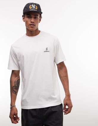 Gramicci T-shirt con stampa grafica bianca-Bianco