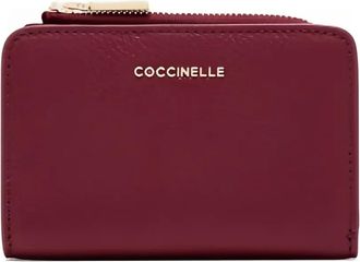 Coccinelle Portafoglio in pelle con zip - Rosso