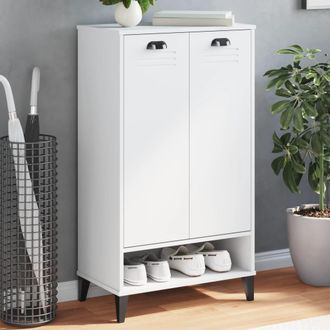 vidaXL Mueble Zapatero Viken Madera De Ingenier&iacute;a Blanca Vidaxl