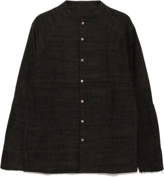 Devoa Camicia con lavorazione in rilievo - Marrone