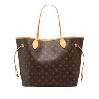 Louis Vuitton Pre-owned Neverfull MM - Dames - Pre-owned - Bruin - Maat: ONE Size Zijde