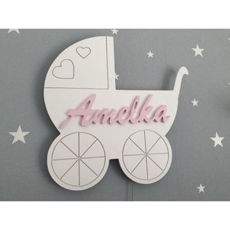 OEM Luz Nocturna Led Para Cochecito Con Bater&iacute;a Y Nombre