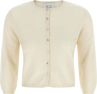 Be You 3080 Cardigan - Dames - Vesten - Beige - L - Kasjmier - Truien & Vesten