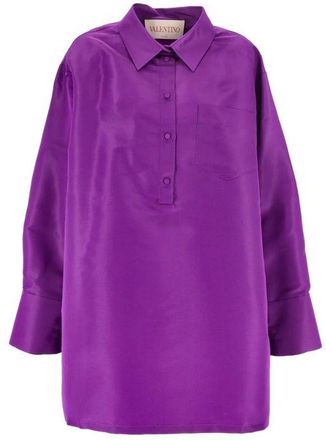 Valentino Multicolor Silk Casual Womens Dress