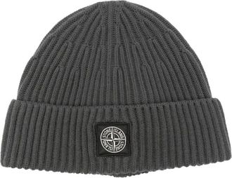 Stone Island Full Rib Rws Wool Beanie