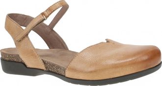 Dansko Womens Rowan Distressed Sandal In Honey