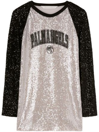 Palm Angels College Palm mini-jurk - Grijs