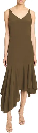 Santorelli Silk A-Line Dress