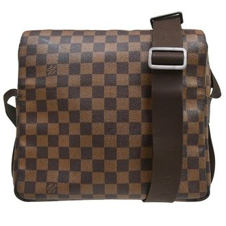 Louis Vuitton Naviglio Damier Brown Canvas Handbag (Pre-Owned)