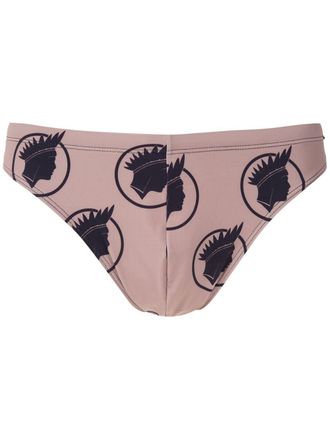 Amir Slama Costume da bagno con stampa - Toni neutri