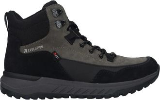 Rieker Lace-up Boots - Heren - Veterlaarzen - Zwart - 42 EU - Leer - Schoenen
