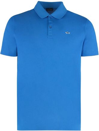 Paul & Shark Cotton Piquet Polo - Heren - Polos - Blauw - S - Katoen - Tops
