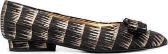 Ferragamo Ladies Black Flats, US Size 6.5