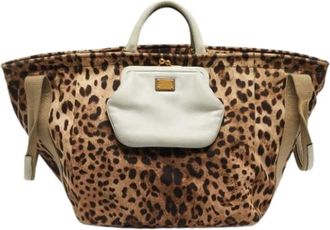 Dolce & Gabbana Pre-owned Tote Bags, female, Brown, Size: ONE SIZE Pre-owned Tote Bag