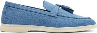 Scarosso Mocassini Leandra con nappe - Blu