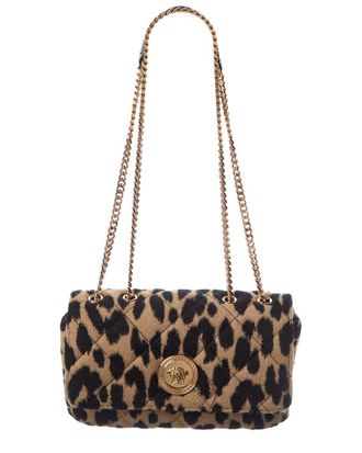 Versace Medusa Quilted Wool Shoulder Bag