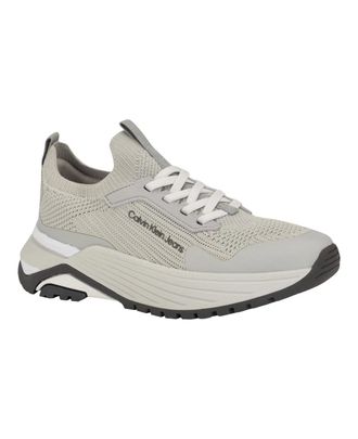 Calvin Klein Ariany Sneakers Womens Light Gray Slip On Walking Shoes HTAT920