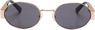 Moschino oval-frame sunglasses - Gold