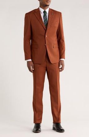 ZeGarie Brown Solid 3-Piece Suit in Light Brown at Nordstrom Rack, Size 34Regular