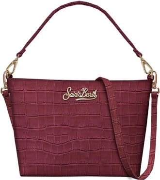 MC2 Saint Barth Aline Bag - Dames - Schoudertassen - Rood - ONE Size - Leer - Tassen