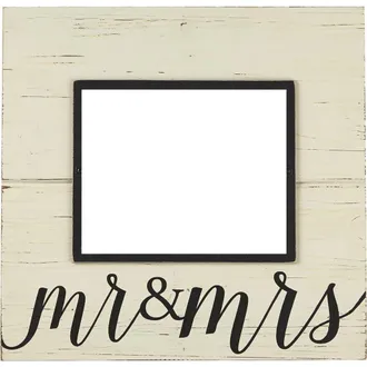 Mud Pie Mr & Mrs Picture Frame in White at Nordstrom Rack