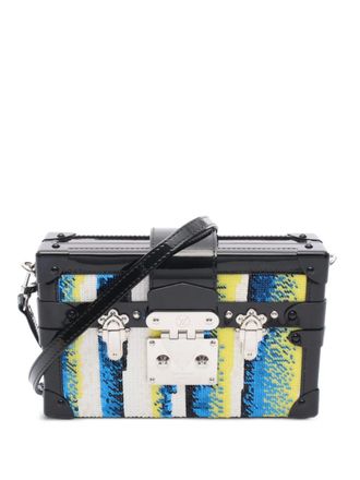 Louis Vuitton 2015s Petite Malle sequin-embellished clutch bag - women - Sequin/Leather - One Size - Black