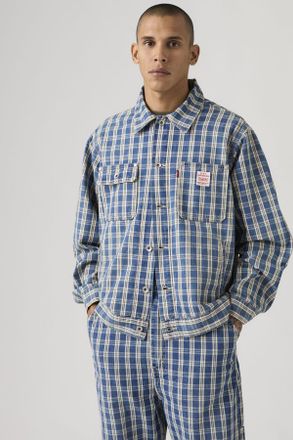 Levi's Sunrise Trucker Jacket - Uomo - XL - Blu / Summer Check Trucker