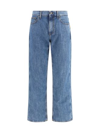 Burberry Straight-Leg Denim Jeans - Blue