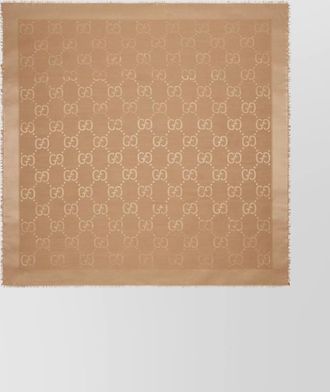 Gucci jacquard shawl in wool and silk