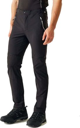Regatta Mens Mountain Zip Off Trousers Short Black/Black
