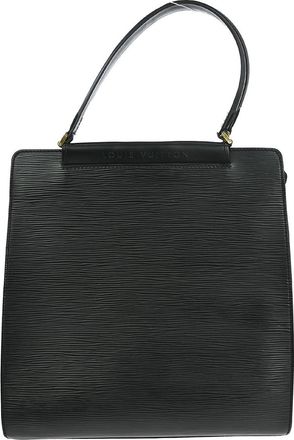 Louis Vuitton Figari Handbag Epi Leather Black Leather Handbag (Pre-Owned)