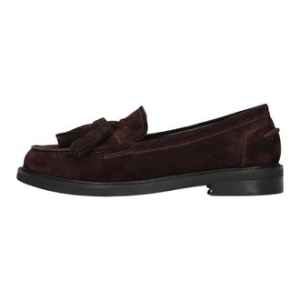 Omoda Schoenen, Dames, Bruin, 37 1/2 EU, Su&egrave;de, Bruine Su&egrave;de Loafers Stijlvol Model