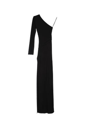 Elisabetta Franchi Womens Abito Lungo Catout Nero Viea Abiti Dress