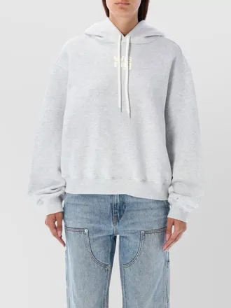 Alexander Wang logo hoodie drawstring hood