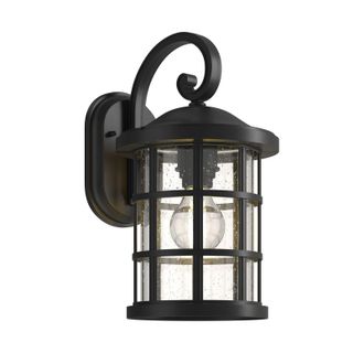 Lindby Lindby - L&aacute;mpara De Pared Exterior ankea En Negro Pl&aacute;stico