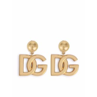 Dolce & Gabbana Logo Clip-on Earrings