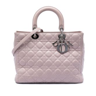 Dior Pre-owned Dior Large Lambskin Cannage Lady Dior Ladies DF1BH3CYKH5WUVSP