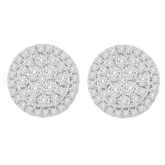 House of Brilliance 10K Yellow Gold 1.5 cttw Round Cut Diamond Earrings at Nordstrom
