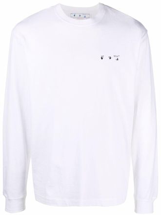 Off-white T-shirt met print - Wit
