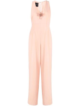 Pinko flower appliqu&eacute; jumpsuit
