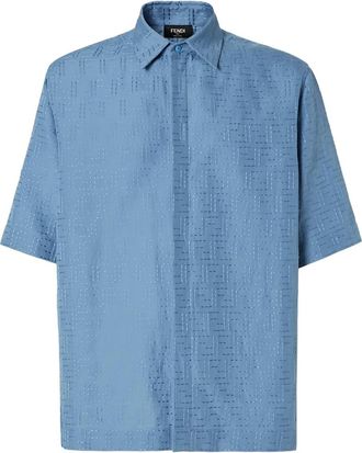 Fendi Camicia a maniche corte - Blu