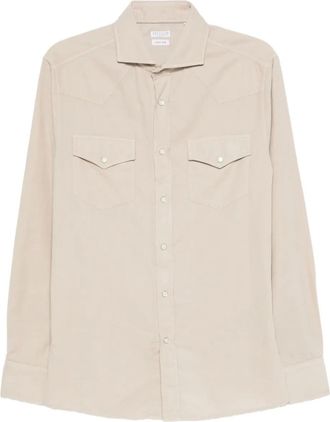 Brunello Cucinelli Camicia con doppia tasca - Toni neutri