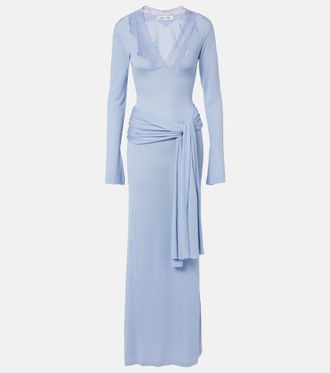 Aya Muse Lace-trimmed maxi dress