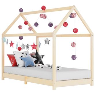 vidaXL Giroletto Per Bambini In Legno Massello Di Pino 70x140 Cm - Vidaxl