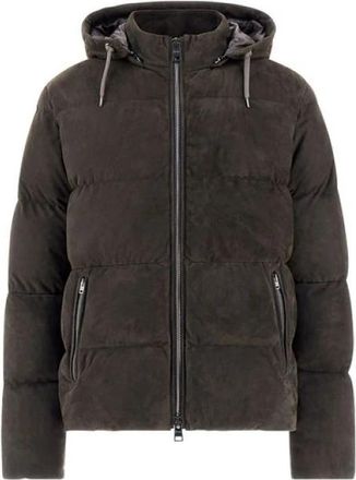 Herno Su&egrave;de donsjack - Heren - Winterjassen - Grijs - XL - Su&egrave;de - Jassen