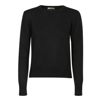 Blanca Vita Cashmere Knitwear, female, Black, Size: M Cashmere Knit