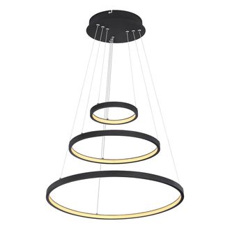Globo Lighting L&aacute;mpara Colgante - Ralph - Negro - Metal - &Oslash; 51cm - Led - - Globo
