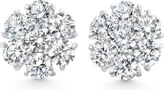 Pompeii3 1.00 - 7.00 Ct T. W. Diamond Studs Screw Back Earrings 14k Gold Lab Grown