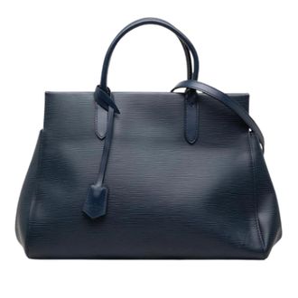 Louis Vuitton Pre-owned Marley Schoudertas - Dames - Pre-owned - Blauw - Maat: ONE Size Leer